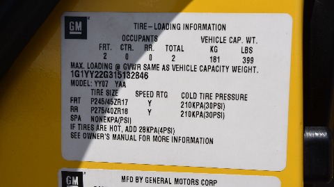 2001 Chevrolet Corvette image 38