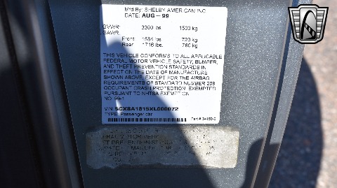 1999 Shelby Series 1 image 39