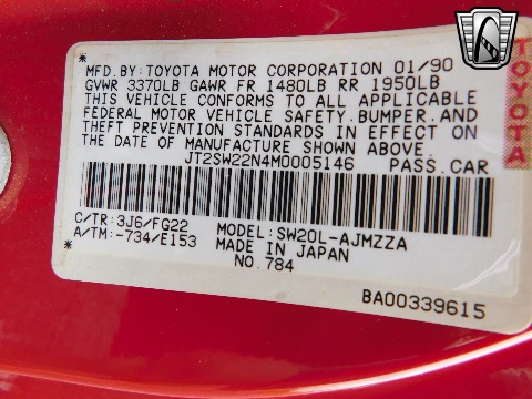 1991 Toyota MR2 image 157