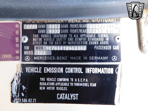 1980 Mercedes-Benz 450SL image 143