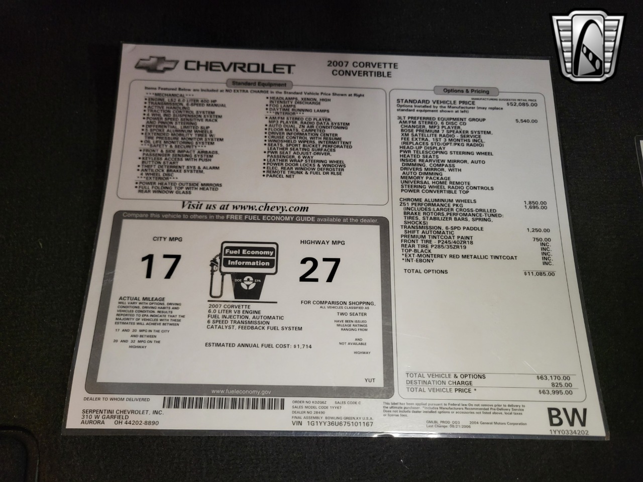 2007 Chevrolet Corvette 27