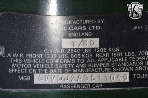 1980 MG MGB image 154