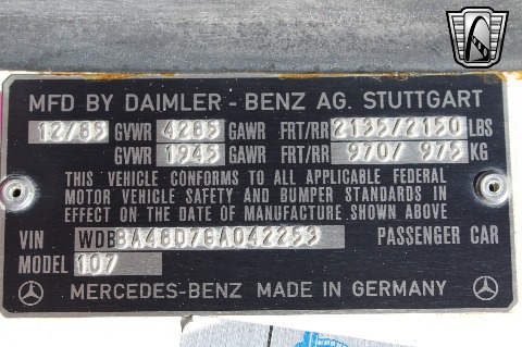 1986 Mercedes-Benz 560SL image 149