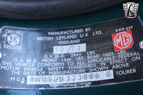 1974 MG MGB image 151