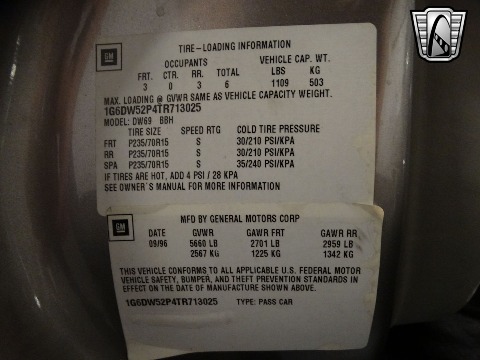 1996 Cadillac Fleetwood image 98