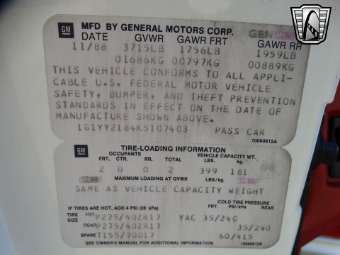 1989 Chevrolet Corvette image 95