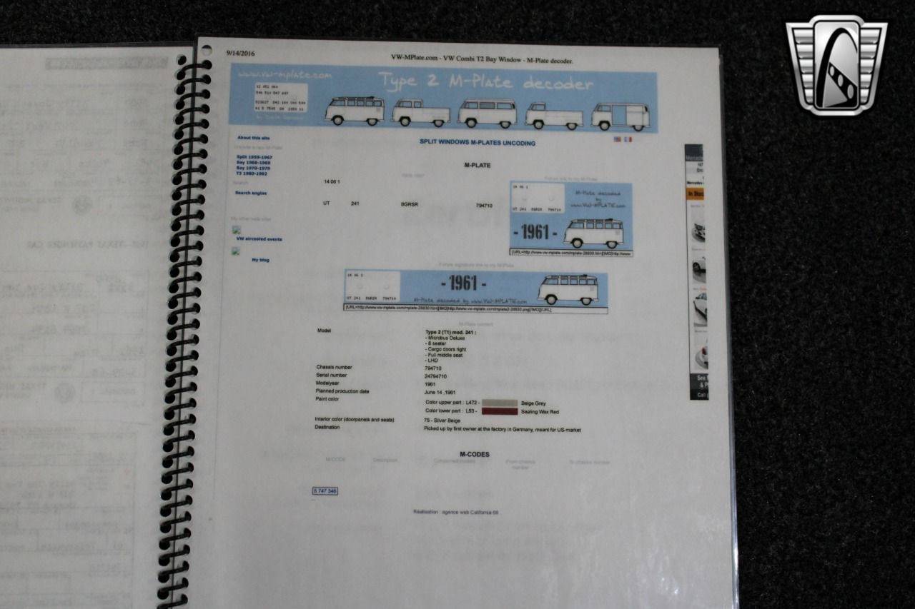 1961 Volkswagen Samba Bus 30