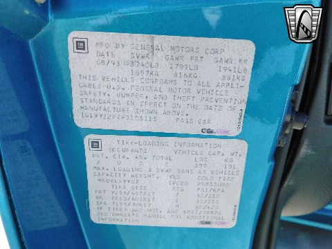 1994 Chevrolet Corvette image 106