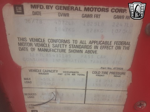 1978 Chevrolet Corvette image 134