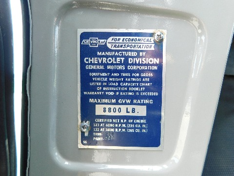 1956 Chevrolet Truck image 99