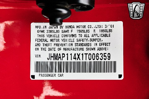 2001 Honda S2000 image 140